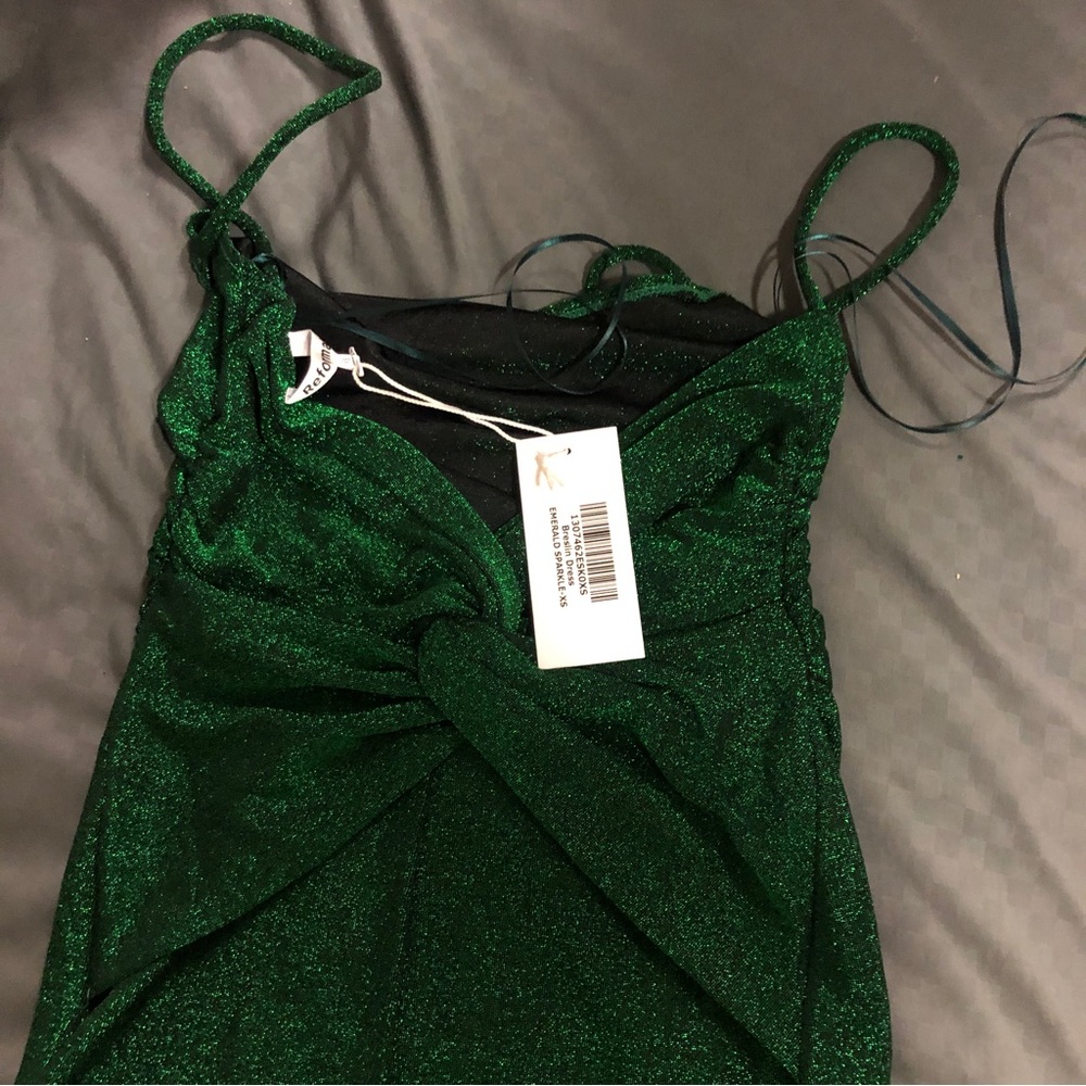 Reformation Emerald Green Midi Dress - Picture 5 of 8